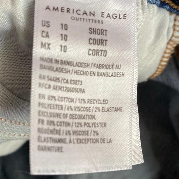 AMERICAN EAGLE Next Level Stretch High Waisted Skinny 10 SHORT - Picture 4 of 4